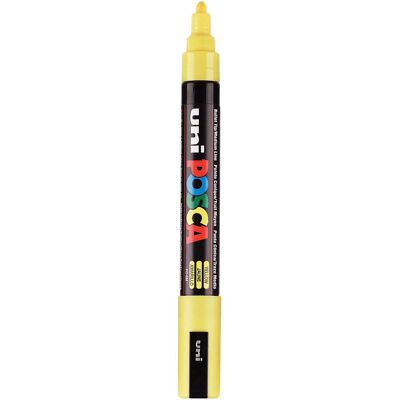 Uni Posca verfmarker pc5m geel - conische punt 2,5 mm Geel Uni Posca verfmarker pc5m geel - conische punt 2,5 mm Geel