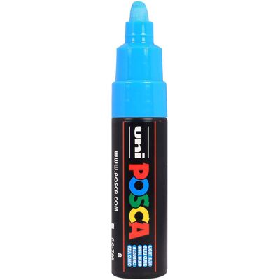 Uni Posca verfmarker 7m lichtblauwe - conische punt 4,5mm Lichtblauw Uni Posca verfmarker 7m lichtblauwe - conische punt 4,5mm Lichtblauw