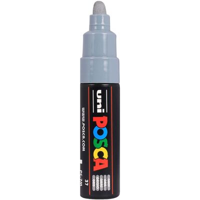 Uni Posca verfmarker 7m grijs - conische punt 4,5mm Grijs Uni Posca verfmarker 7m grijs - conische punt 4,5mm Grijs