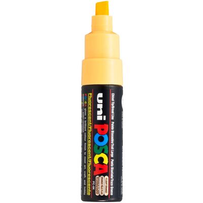 Uni Posca verfmarker 8k neon lichtoranje - beitelpunt 8mm Neonlichtoranje Uni Posca verfmarker 8k neon lichtoranje - beitelpunt 8mm Neonlichtoranje