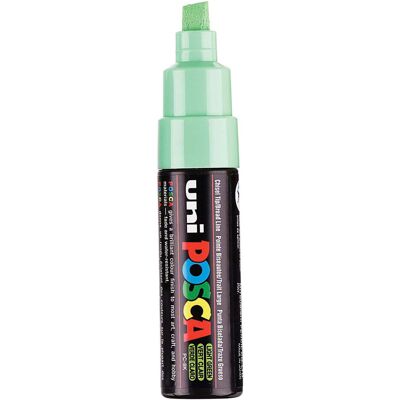 Uni Posca verfmarker 8k lichtgroen - beitelpunt 8mm Lichtgroen Uni Posca verfmarker 8k lichtgroen - beitelpunt 8mm Lichtgroen