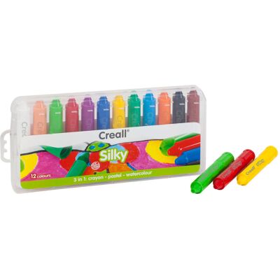 Creall, Stiften Silky 3in1 - 12 stuks Creall, Stiften Silky 3in1 - 12 stuks