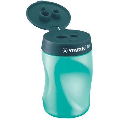 STABILO easysharpener - 3 in 1 puntenslijper - links - petrol STABILO easysharpener - 3 in 1 puntenslijper - links - petrol