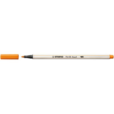 STABILO Pen 68 brush viltstift Oranje - Viltstift STABILO Pen 68 brush viltstift Oranje - Viltstift