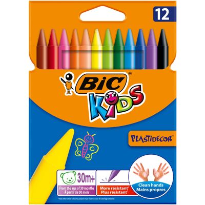 BIC kids plastidecor kleurkrijt, 12st. BIC kids plastidecor kleurkrijt, 12st.