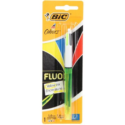 BIC meerkleurenpen fluoriserend BIC meerkleurenpen fluoriserend