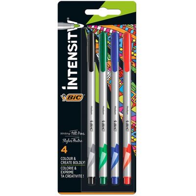 BIC intensity fineliners medium, 4st. BIC intensity fineliners medium, 4st.