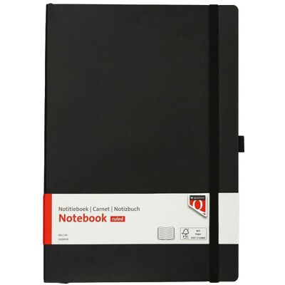 Quantore Notitieboek a4 flex lijn 192blz 80gr zwart Zwart Quantore Notitieboek a4 flex lijn 192blz 80gr zwart Zwart