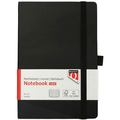 Quantore Notitieboek a5 flex lijn 192blz 80gr zwart Zwart Quantore Notitieboek a5 flex lijn 192blz 80gr zwart Zwart