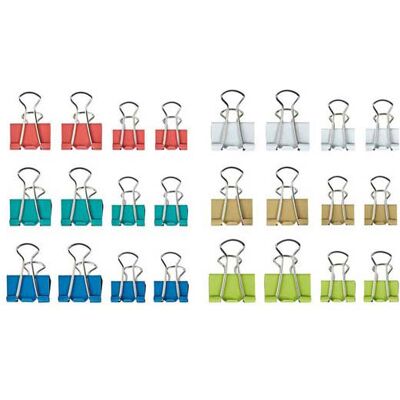 Quantore Papierklem maul, 24st. Multi kleuren Quantore Papierklem maul, 24st. Multi kleuren