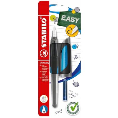 STABILO EASYbuddy vulpen - Ergonomische school vulpen in Zwart, Blauw, Hemelsblauw STABILO EASYbuddy vulpen - Ergonomische school vulpen in Zwart, Blauw, Hemelsblauw