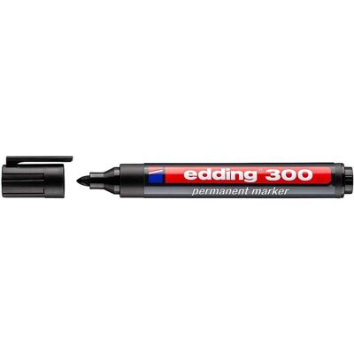 Edding permanent marker - 300 - zwart Edding permanent marker - 300 - zwart