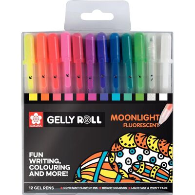 Sakura gelly roll moonlight set 12 Multi Kleuren Sakura gelly roll moonlight set 12 Multi Kleuren