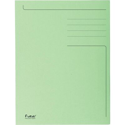Exacompta 50x forever® bedrukte map met 3 kleppen - 280gm2 - 24x32 cm voor a4 - grasgroen - 448013e Exacompta 50x forever® bedrukte map met 3 kleppen - 280gm2 - 24x32 cm voor a4 - grasgroen - 448013e