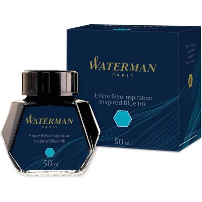 Waterman vulpeninkt briljant blauw fles van 50 ml Waterman vulpeninkt briljant blauw fles van 50 ml