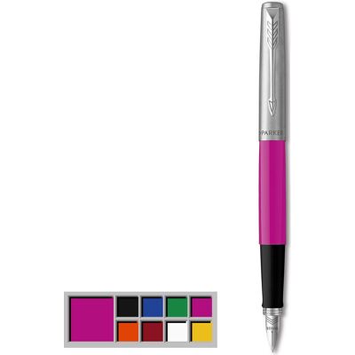 Parker jotter originals-vulpen klassieke magenta afwerking medium penpunt blauwe en zwarte inkt Parker jotter originals-vulpen klassieke magenta afwerking medium penpunt blauwe en zwarte inkt