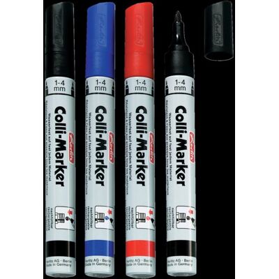Herlitz permanent marker - zwart, blauw & rood - 4 stuks Herlitz permanent marker - zwart, blauw & rood - 4 stuks