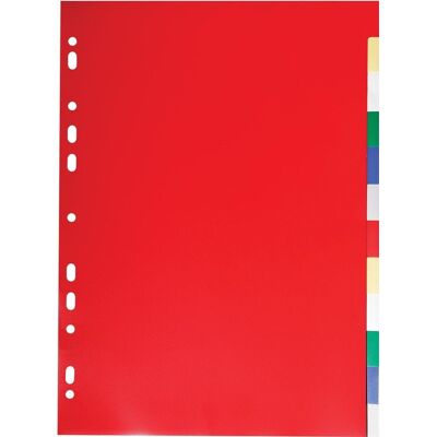 Exacompta tabbladen voor ft a4, uit pp 12/100e, 12 tabs, geassorteerde kleuren Exacompta tabbladen voor ft a4, uit pp 12/100e, 12 tabs, geassorteerde kleuren