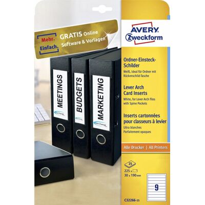 Avery printeretiketten C32266-25 Avery printeretiketten C32266-25
