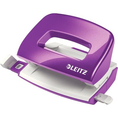 Leitz wow mini perforator - perforeert tot 10 vel - voor mappen en ringbanden - ideaal voor thuiskantoor/thuiswerkplek - paars Leitz wow mini perforator - perforeert tot 10 vel - voor mappen en ringbanden - ideaal voor thuiskantoor/thuiswerkplek - paars