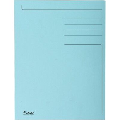 Exacompta forever® bedrukte map met 3 kleppen - 280gm2 - 24x32 cm voor a4 - lichtblauw - 448006e Exacompta forever® bedrukte map met 3 kleppen - 280gm2 - 24x32 cm voor a4 - lichtblauw - 448006e