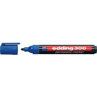Edding permanent marker - 300 - blauw Edding permanent marker - 300 - blauw