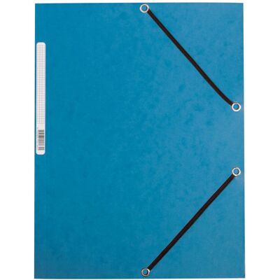 Q-CONNECT elastomap, a4, 3 kleppen en elastieken, karton, blauw 10 stuks Q-CONNECT elastomap, a4, 3 kleppen en elastieken, karton, blauw 10 stuks