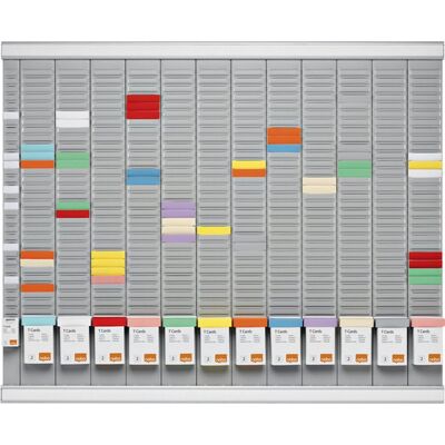 Nobo t-kaart jaarplannerset - 12 kolommen - 32 sleuven Nobo t-kaart jaarplannerset - 12 kolommen - 32 sleuven
