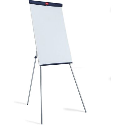 Nobo essence flipover van staal - met driepootstatief - magnetisch - wit Nobo essence flipover van staal - met driepootstatief - magnetisch - wit