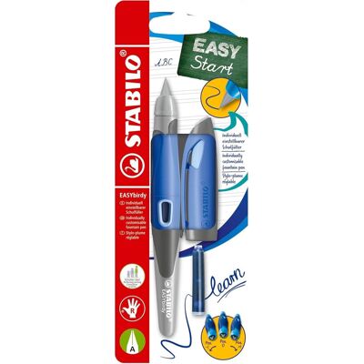 STABILO easybirdy - ergonomische vulpen - pastel lichtblauw - a punt voor rechtshandigen STABILO easybirdy - ergonomische vulpen - pastel lichtblauw - a punt voor rechtshandigen