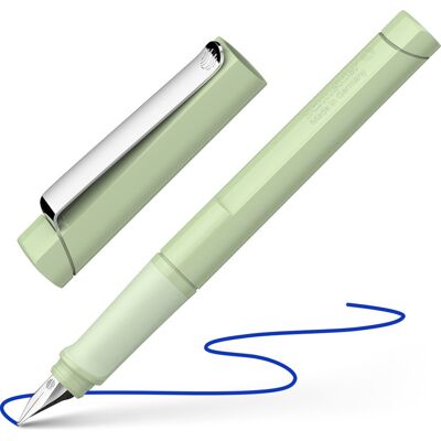 Schneider Schrijfwaren Schneider vulpen - base - soft green - penpunt m - s-160226 Schneider Schrijfwaren Schneider vulpen - base - soft green - penpunt m - s-160226