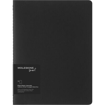 Moleskine notitieboek - smart collectie - cahier - xl - zachte kaft - gelinieerd - zwart (set van 2) Moleskine notitieboek - smart collectie - cahier - xl - zachte kaft - gelinieerd - zwart (set van 2)