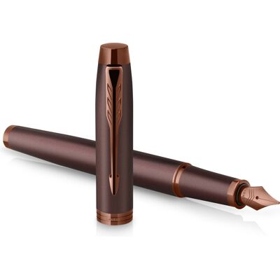 Parker im monochrome vulpen blauwe inkt bordeauxrode afwerking en details medium punt met geschenkdoos Parker im monochrome vulpen blauwe inkt bordeauxrode afwerking en details medium punt met geschenkdoos