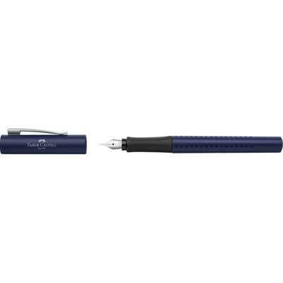 Faber-Castell vulpen - grip 2011 - f - klassiek blauw - fc-140806 Faber-Castell vulpen - grip 2011 - f - klassiek blauw - fc-140806