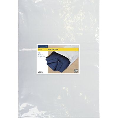 Raadhuis verzendzakken plastic - 25 x 35 cm - aantal 50 stuks Raadhuis verzendzakken plastic - 25 x 35 cm - aantal 50 stuks