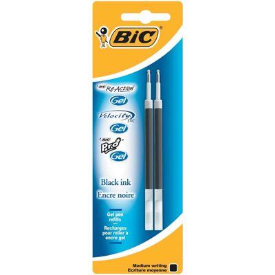BIC - gelschrijvervulling tbv diverse gelpennen zwart m à 2st BIC - gelschrijvervulling tbv diverse gelpennen zwart m à 2st