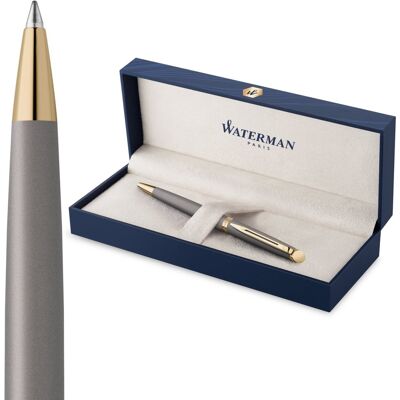 Waterman hémisphère balpen de subtiele versie steengrijs medium punt met geschenkdoos Waterman hémisphère balpen de subtiele versie steengrijs medium punt met geschenkdoos