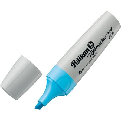 Pelikan textmarker 490 - eco markeerstift - blauw - 10 stuks Pelikan textmarker 490 - eco markeerstift - blauw - 10 stuks