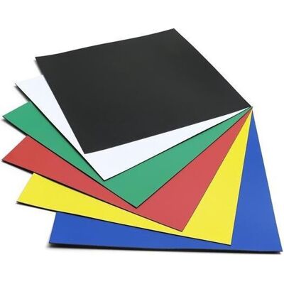 Nobo magnetische vierkanten vellen (6 stuks) - geassorteerde kleuren Nobo magnetische vierkanten vellen (6 stuks) - geassorteerde kleuren