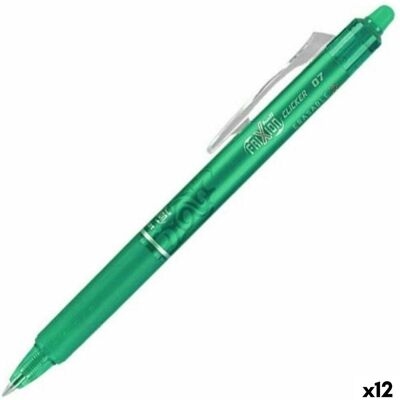 Pilot frixion ballpen 0.7mm clicker - doos van 12 stuks - groen Pilot frixion ballpen 0.7mm clicker - doos van 12 stuks - groen
