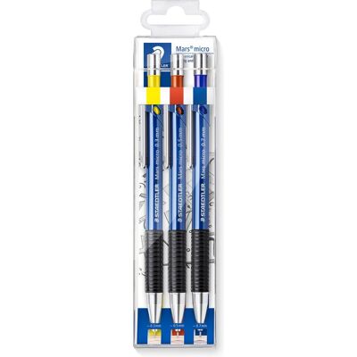 STAEDTLER - mars micro fijnstifthouder - set 0.3-0.5-0.7 STAEDTLER - mars micro fijnstifthouder - set 0.3-0.5-0.7