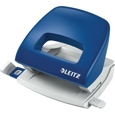 Leitz nexxt mini perforator- perforeert tot 16 vel - voor mappen en ringbanden - ideaal voor thuiskantoor/thuiswerkplek - blauw Leitz nexxt mini perforator- perforeert tot 16 vel - voor mappen en ringbanden - ideaal voor thuiskantoor/thuiswerkplek - blauw