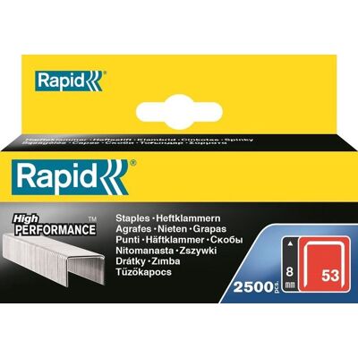 Rapid nr. 53 dundraadnieten 6 mm - 2500 nietjes Rapid nr. 53 dundraadnieten 6 mm - 2500 nietjes