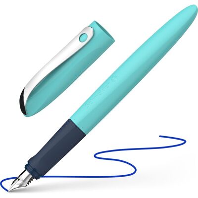 Schneider Schrijfwaren Schneider vulpen - wavy - turquoise - penpunt m - s-162132 Schneider Schrijfwaren Schneider vulpen - wavy - turquoise - penpunt m - s-162132