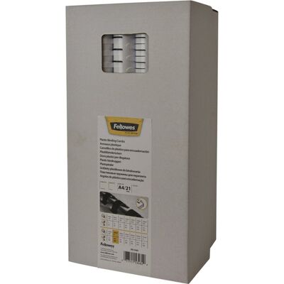 Fellowes bindruggen - 8mm - 21rings - a4 - blauw - 100 stuks Fellowes bindruggen - 8mm - 21rings - a4 - blauw - 100 stuks