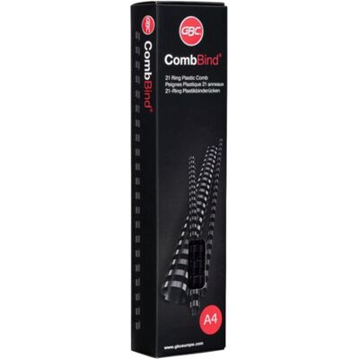 GBC combbind bindruggen rood - a4 - 6 mm - 100 stuks GBC combbind bindruggen rood - a4 - 6 mm - 100 stuks