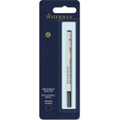 Waterman rollerballpen vullingen fijne punt met zwarte inkt 1 stuk Waterman rollerballpen vullingen fijne punt met zwarte inkt 1 stuk
