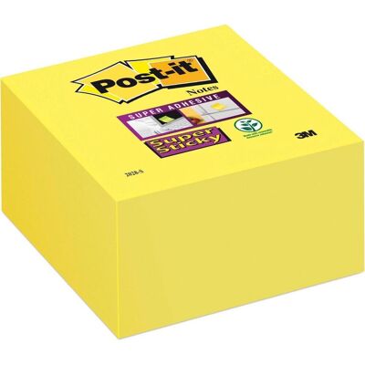 Post-it ® super sticky notes, kubus, neon geel, 76mm x 76 mm Post-it ® super sticky notes, kubus, neon geel, 76mm x 76 mm