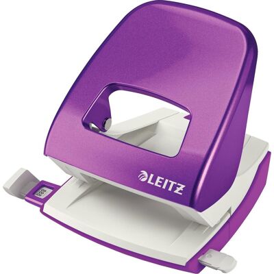 Leitz ne nexxt wow perforator - 2-gaats - perforeert tot 30 vel - ideaal voor thuiskantoor/thuiswerkplek - paars metallic Leitz ne nexxt wow perforator - 2-gaats - perforeert tot 30 vel - ideaal voor thuiskantoor/thuiswerkplek - paars metallic