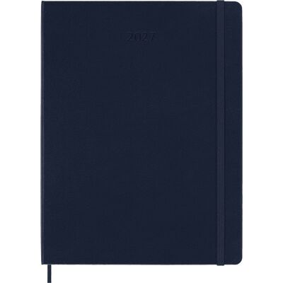 Moleskine 12 maanden agenda - 2027 - wekelijks - xl - harde kaft - saffier blauw Moleskine 12 maanden agenda - 2027 - wekelijks - xl - harde kaft - saffier blauw